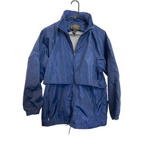 Eddie Bauer Outdoor Nylon  Jacket M Blue Waterproof Lightweight
